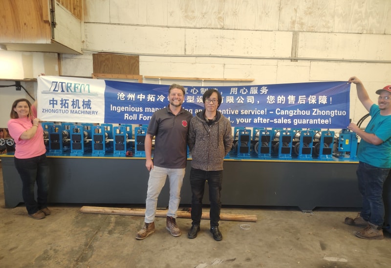 沧州7163银河主站线路检测再创佳绩彩钢瓦滴水檐设备在美国佛罗里达成功投产运行稳定